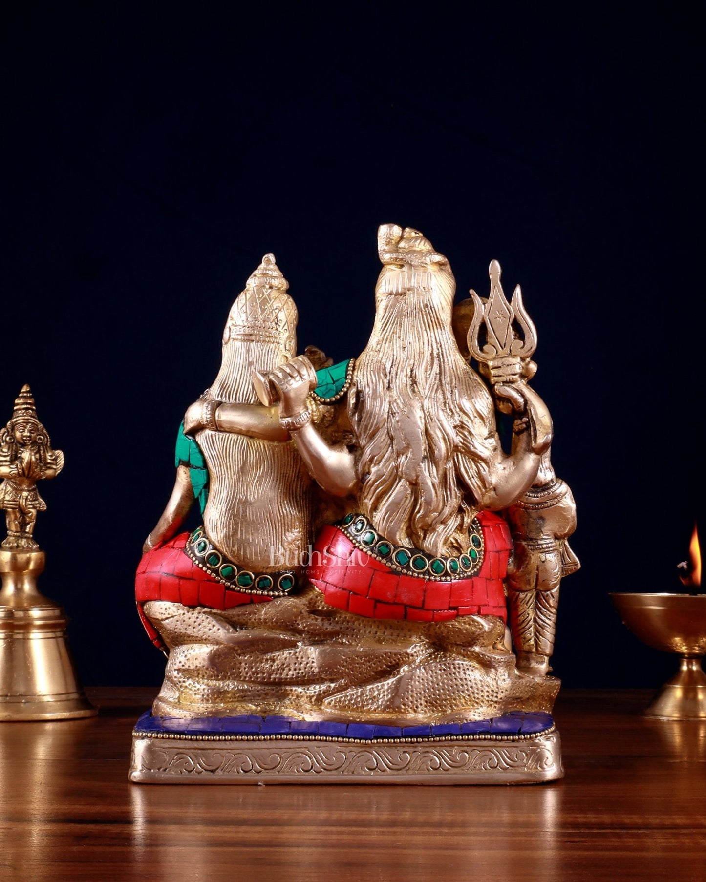 Brass Shiv Parivaar | 8" Height - Budhshiv.com
