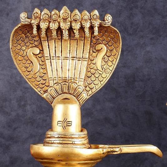 Brass Shivling 8 " - Budhshiv.com