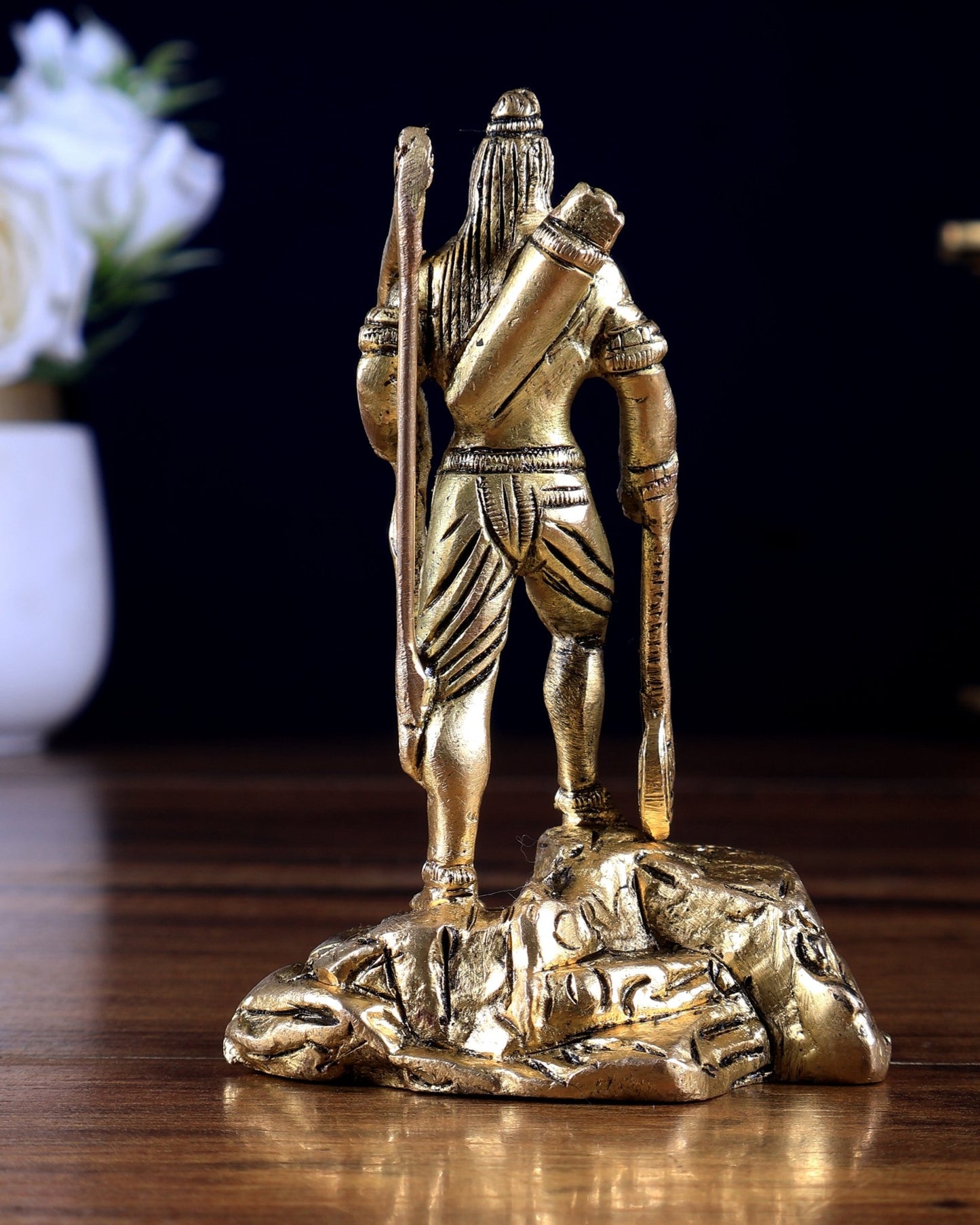 Brass Small Parshurama Idol 4 inch - Budhshiv.com