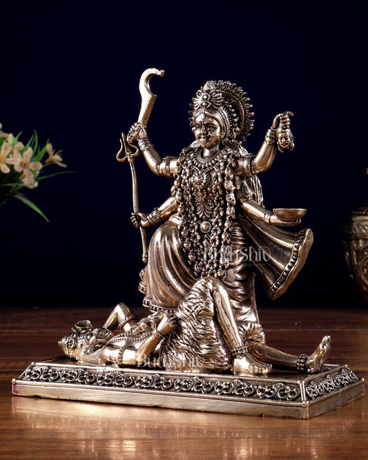 Brass Superfine Goddess Kali Statue | Divine Energy & Protection 5 inch - Budhshiv.com
