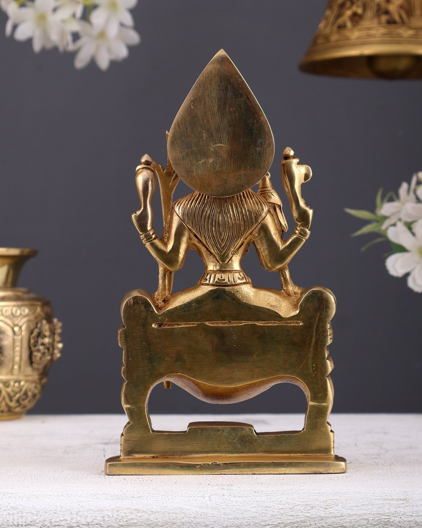 Brass Superfine Goddess Kamakshi Lalita Devi Idol – Divine Shakti Statue (7 Inches) - Budhshiv.com