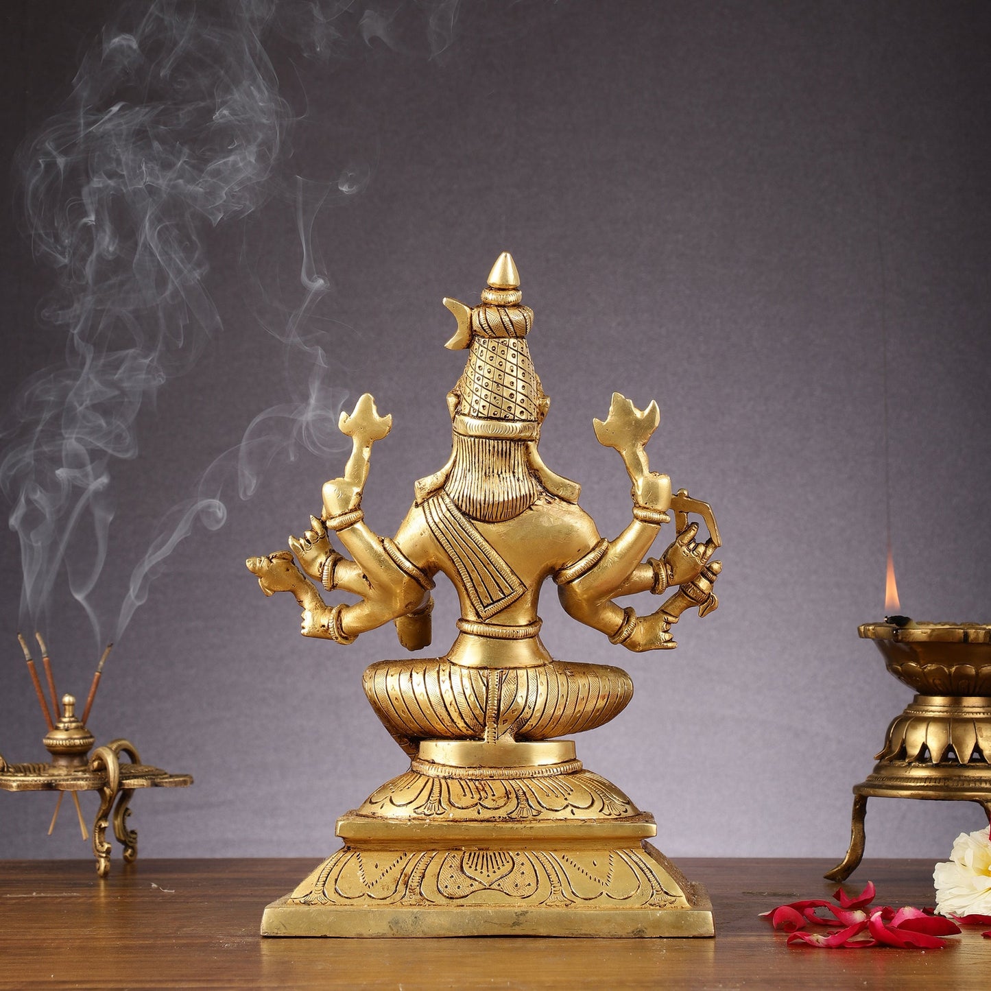 Brass Superfine Goddess Varahi Amman Idol - 11 Inch Statue - Budhshiv.com