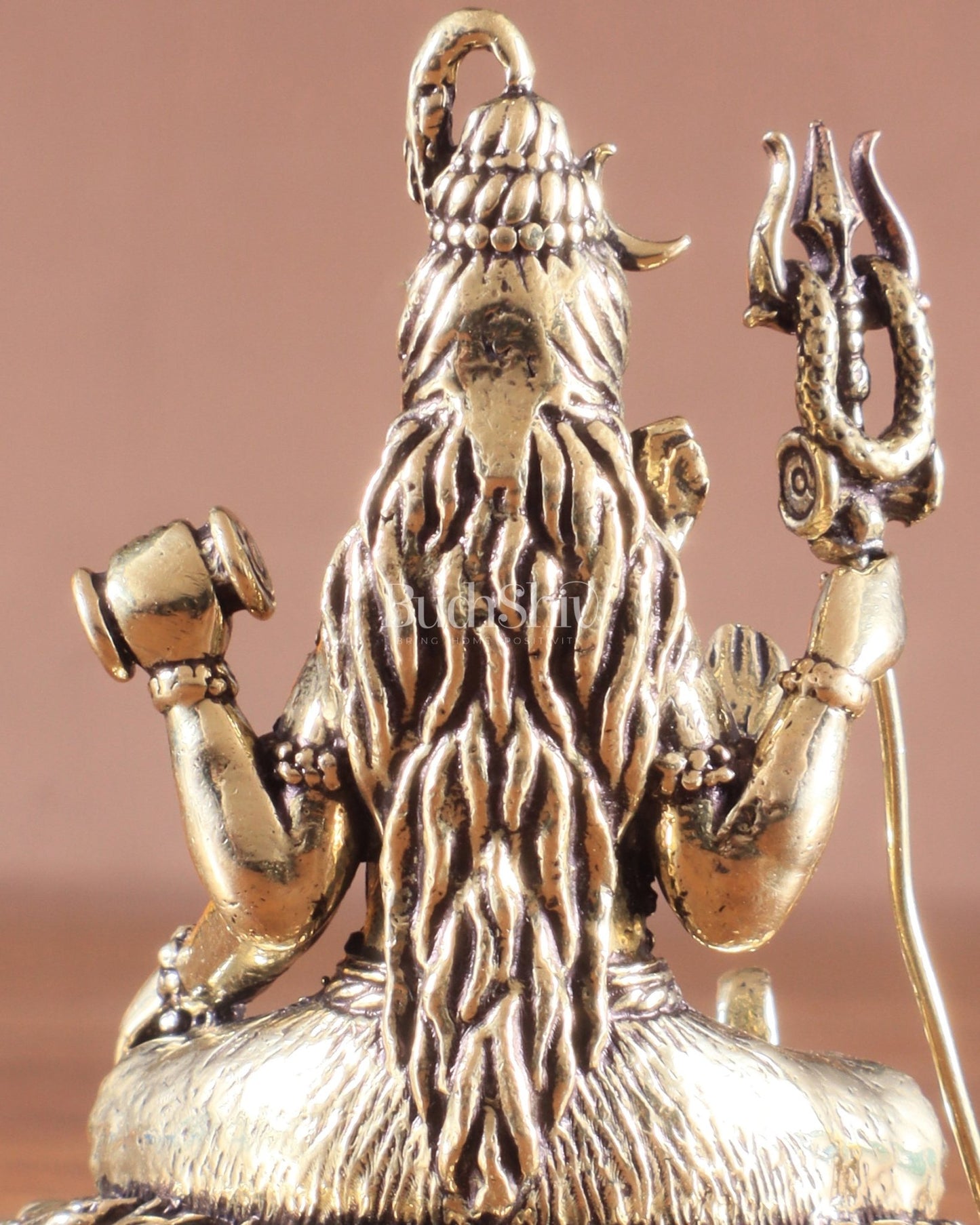 Brass superfine Lord Shiva idol 2 inch - Budhshiv.com