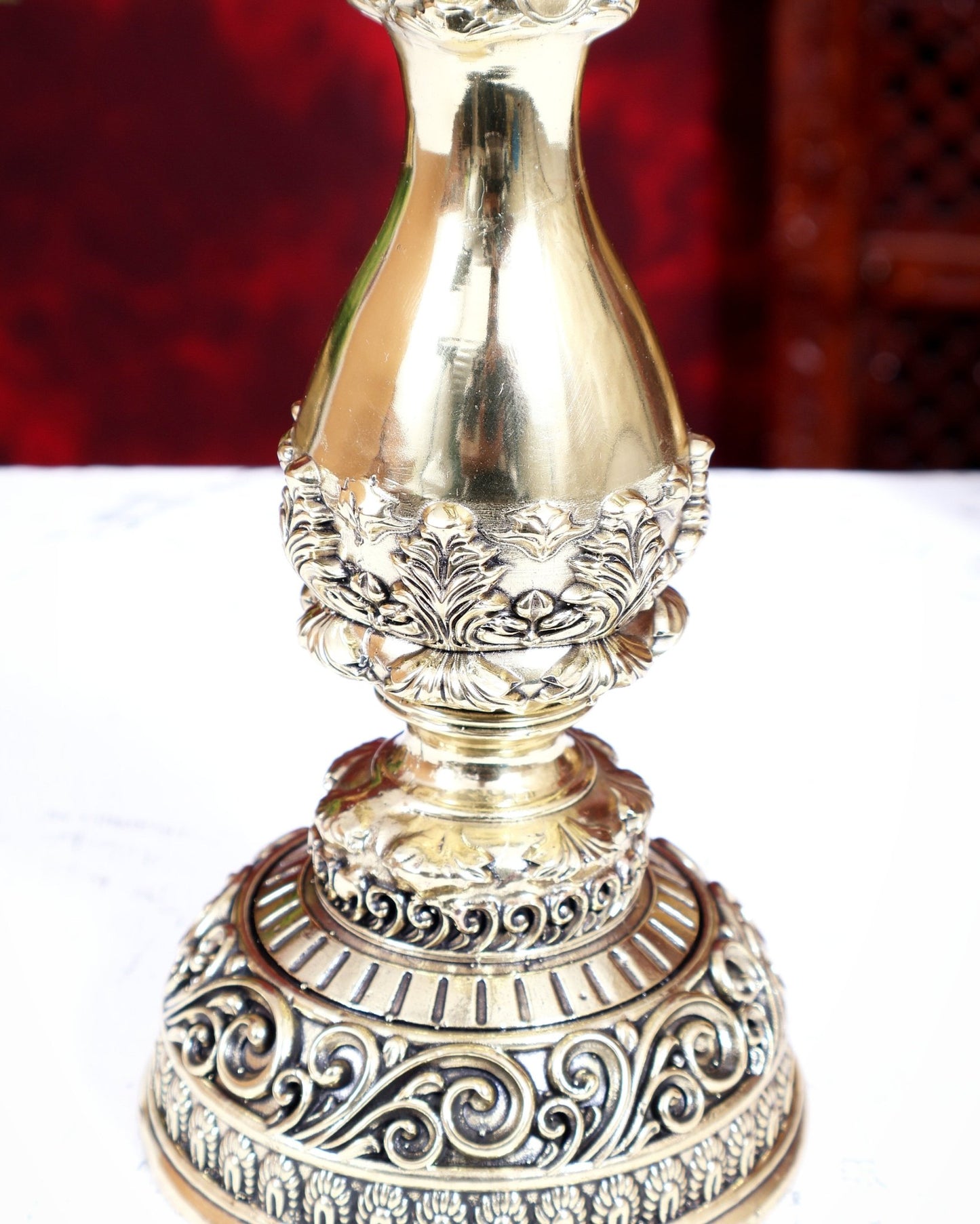 Brass Superfine Peacock Annam Pakshi Diya Oil Lamp | Intricate Carvings | Pure Brass Temple Lamp 12 inch - Budhshiv.com