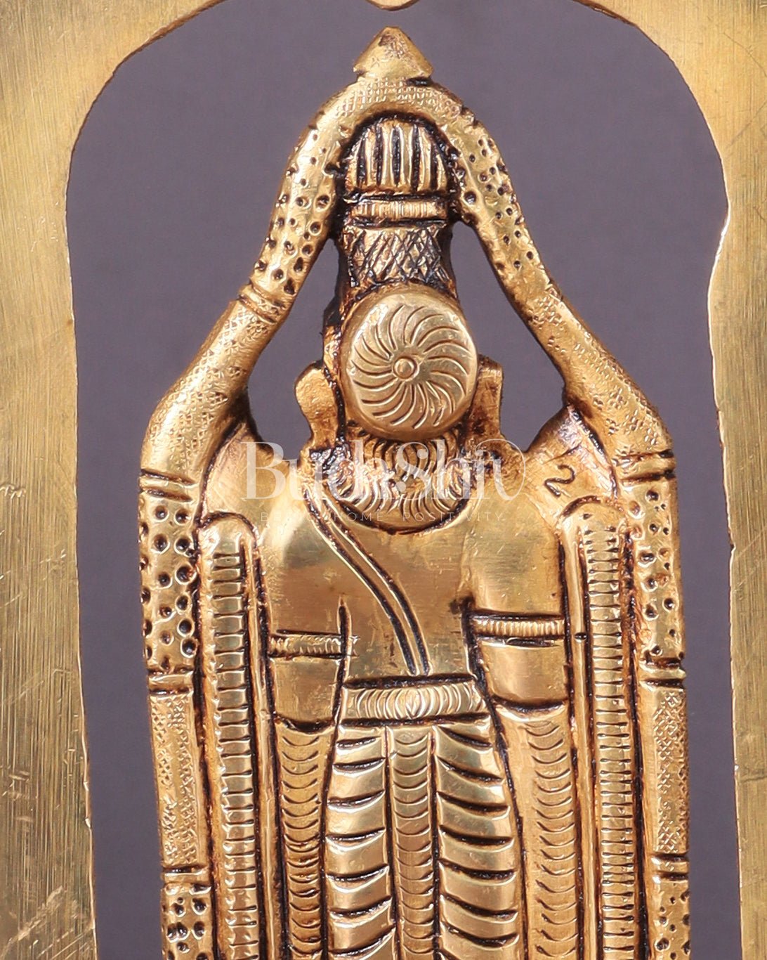 Brass Superfine Tirupati Balaji Lord Venkateshwara Swamy Idol | Height 6.5 inch - Budhshiv.com