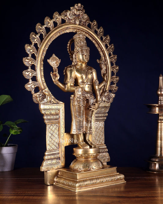 Brass Tirupati Balaji Lord Venkateshwara Swamy idol 23 inch - Budhshiv.com