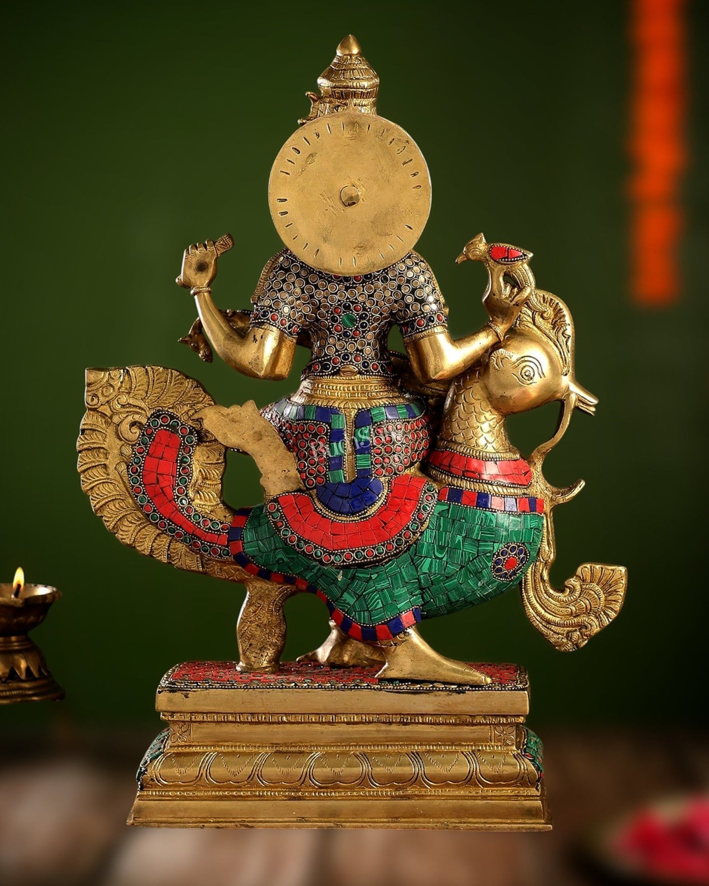 Exquisite Brass Saraswati Statue | 20" Height - Budhshiv.com