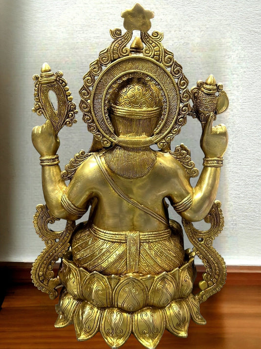 Ganesha Brass Idol 21 inch - Budhshiv.com