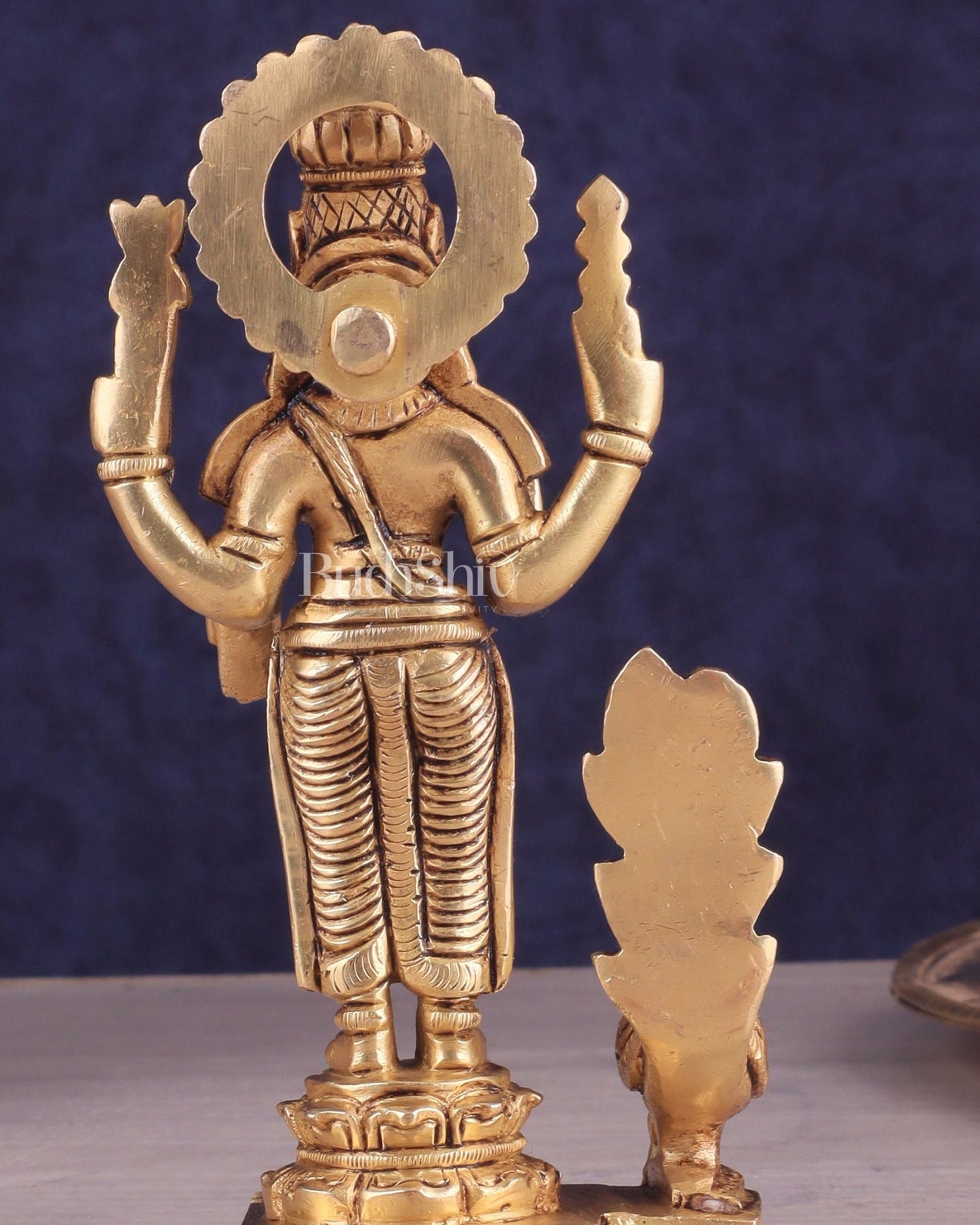 Handcrafted Brass Murugan Idol – 6.5" - Budhshiv.com