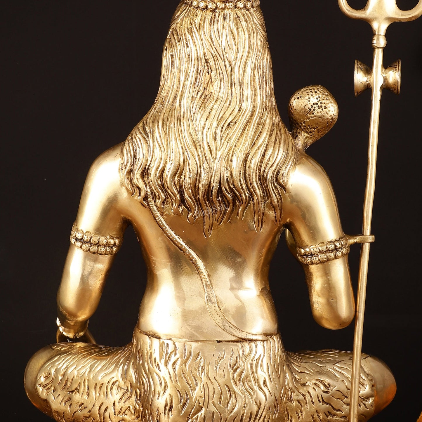 Handcrafted Pure Brass Lord Shiva Statue - 23" Divine Mahadev Sculpture - Budhshiv.com