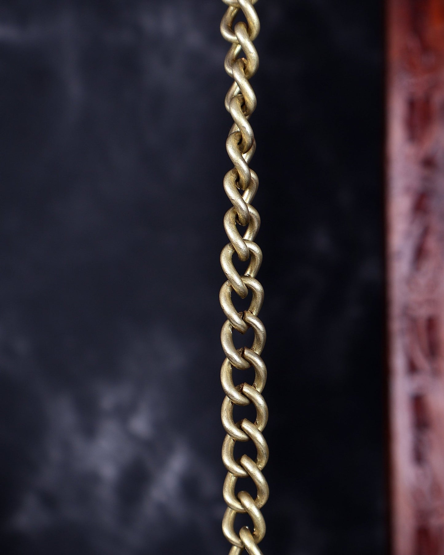 Premium Bronze Ashtalakshmi Hanging Lamp Diya Vilakku – Traditional Temple Deepam with Chain - Budhshiv.com