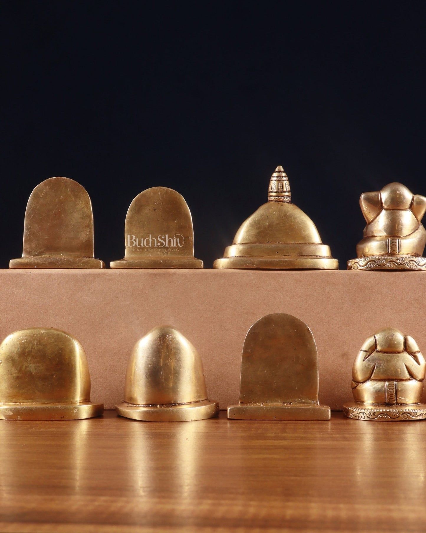 Pure Brass Ashtavinayaka Lord Ganesha 8 Forms Idol Set – 2.5 Inch, - Budhshiv.com