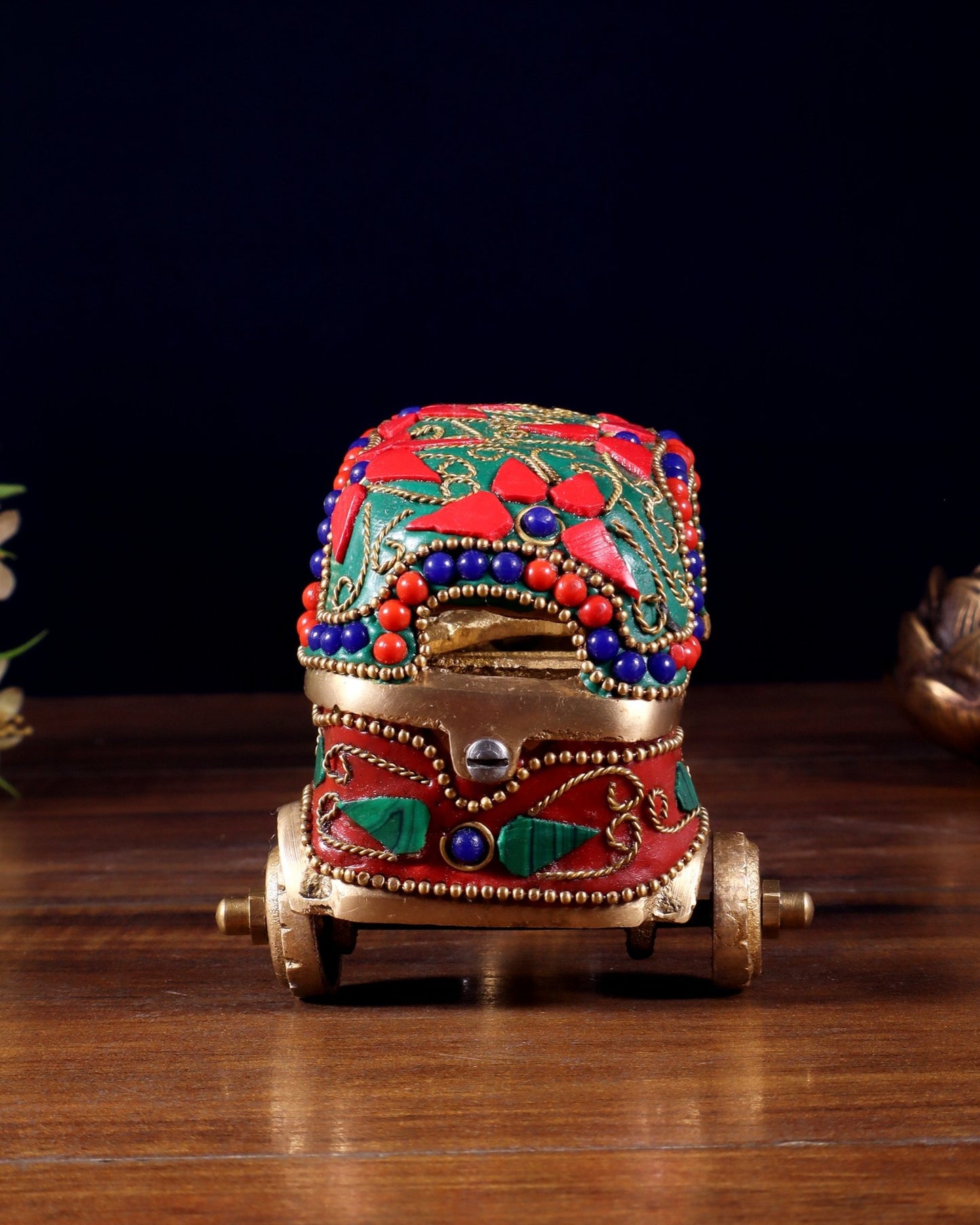 Pure Brass Auto Rickshaw Showpiece – Indian Souvenir Gift - Budhshiv.com