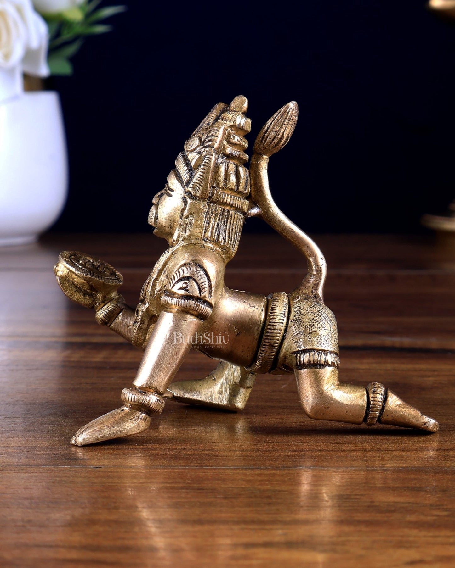 Pure Brass Bal Hanuman – Baby Hanuman Ji Idol 3 inch - Budhshiv.com