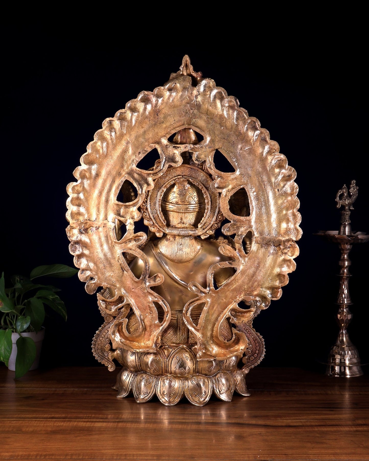 Pure Brass Ganesha large Idol 26 inch - Budhshiv.com