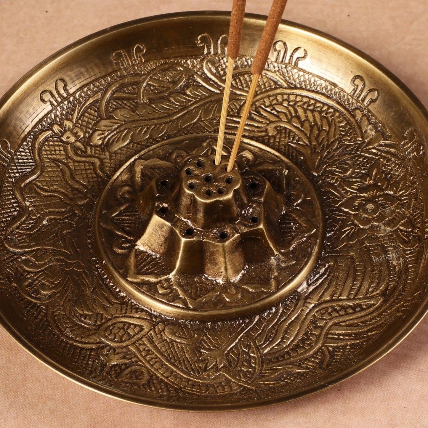 Pure Brass Incense Holder Agarbatti Stand 5" - Budhshiv.com