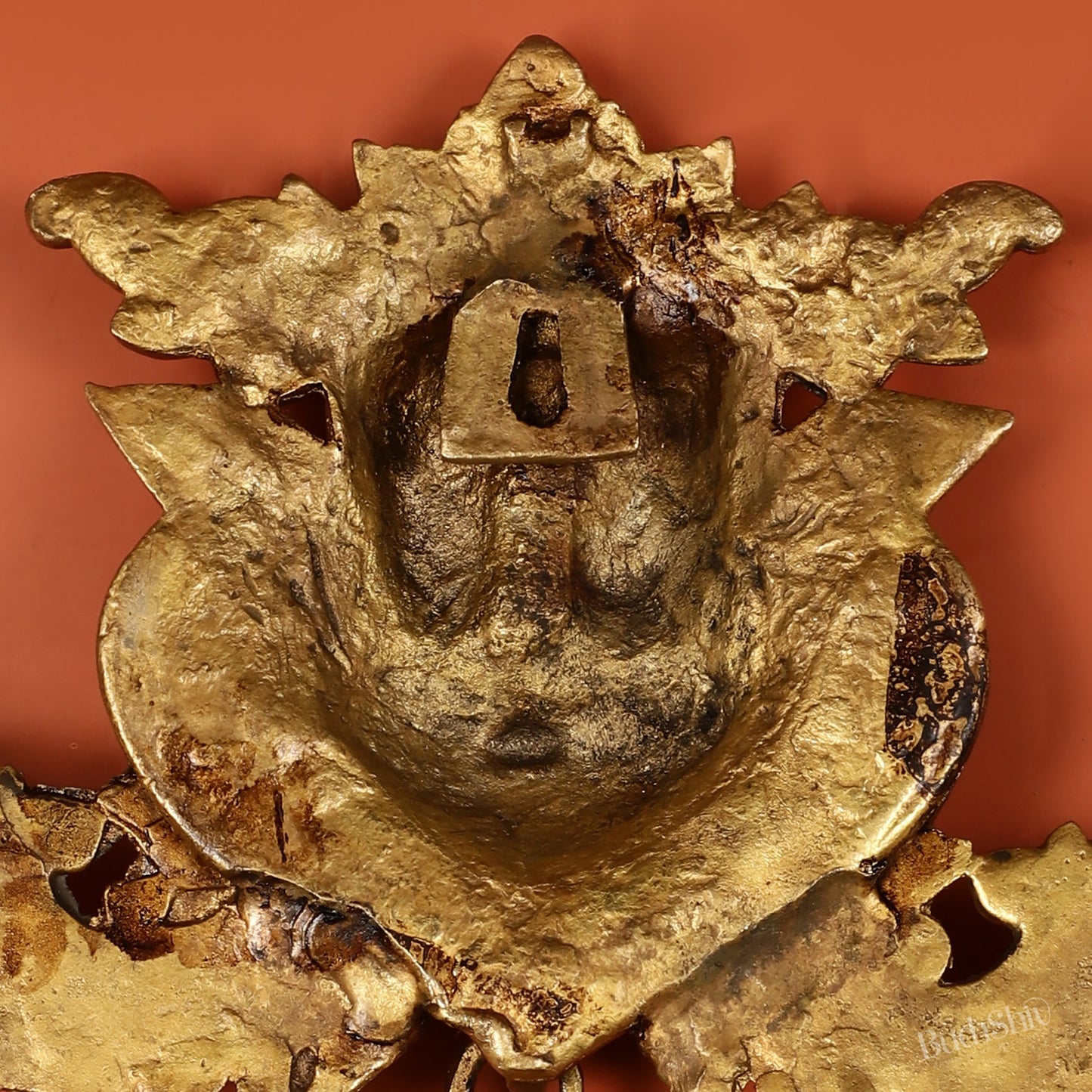 Pure Brass Kirtimukha Yali Wall Hanging - 11" Height - Budhshiv.com