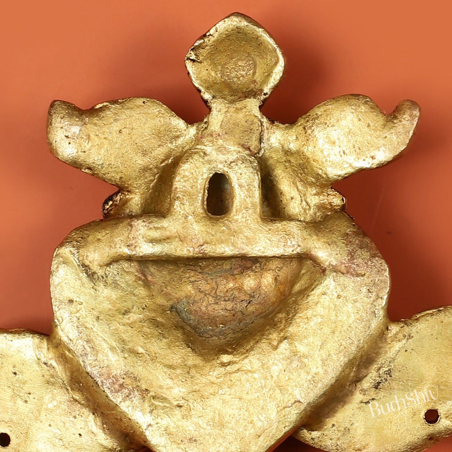 Pure Brass Kirtimukha Yali Wall Hanging - 6" Height, 8" Width - Budhshiv.com