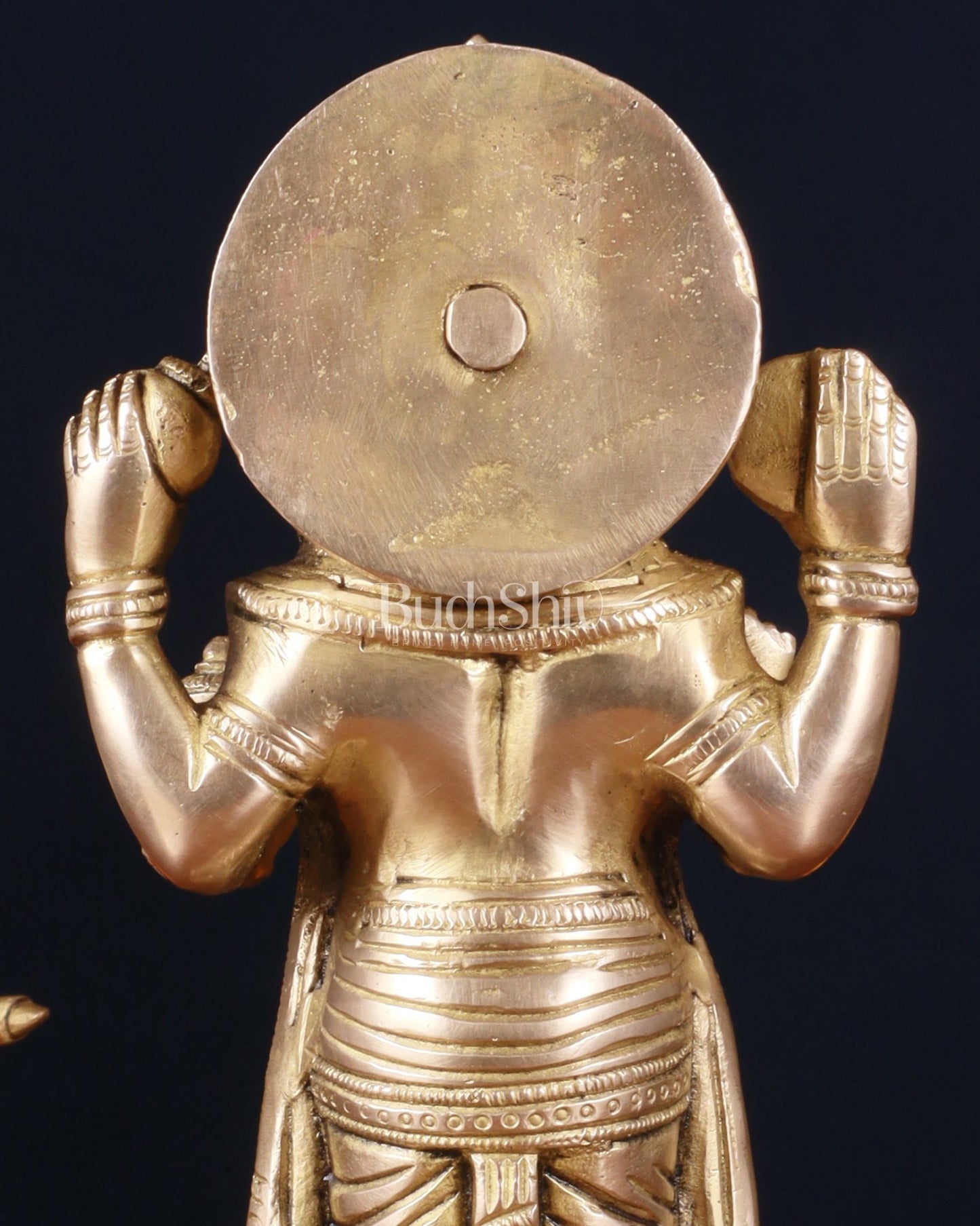 Pure Brass Lord Dhanvantari Statue – Finely Crafted, 9.5 Inch - Budhshiv.com