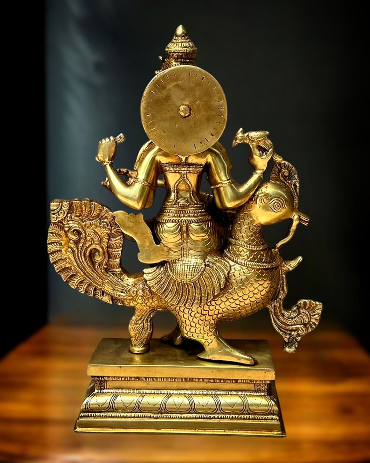 Pure Brass Superfine Goddess Saraswati Statue - 20" Height | - Budhshiv.com