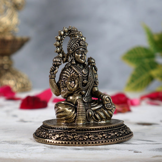 Pure Brass superfine Lakshmi Idol 3" - Budhshiv.com