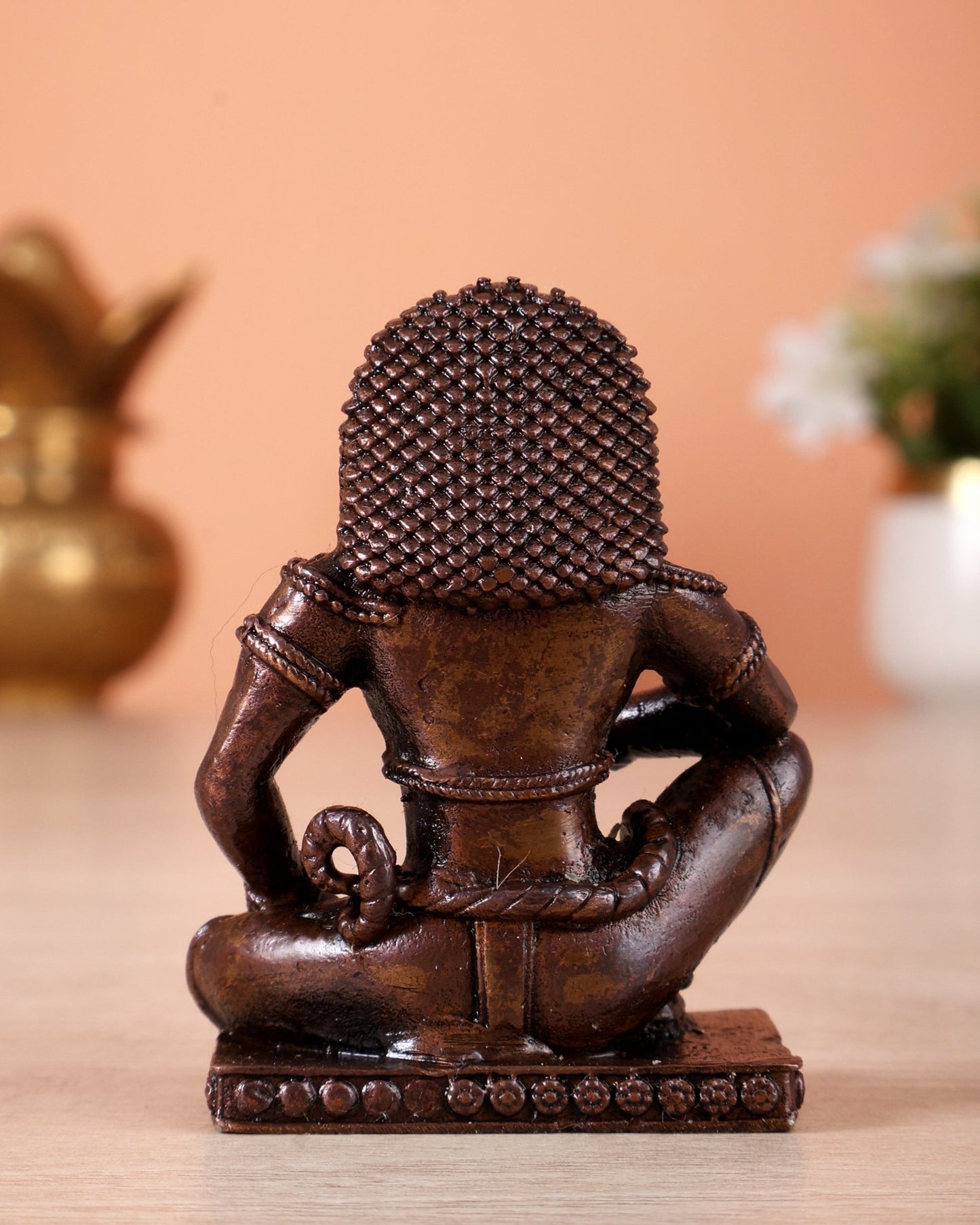 Pure Copper Peaceful Narasimha Idol - Budhshiv.com