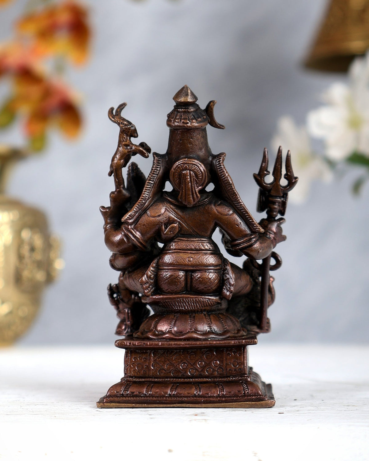 Pure Copper Shiv Parivar Vigraha Idol - 4" - Budhshiv.com