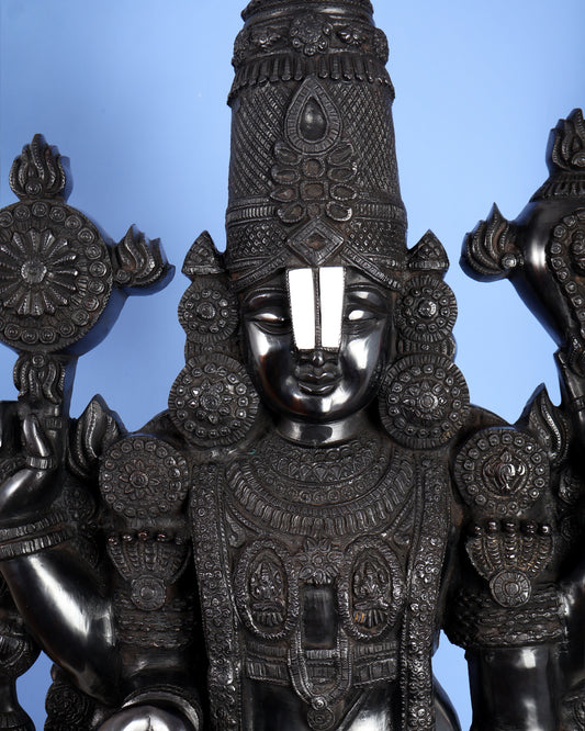 Brass Tirupati Balaji Statue | Lord Venkateshwara swamy | 48 inch full black