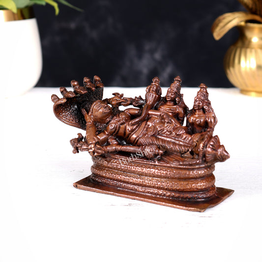 Pure Copper Ananta Ranganathan Swamy Idol 3 inch