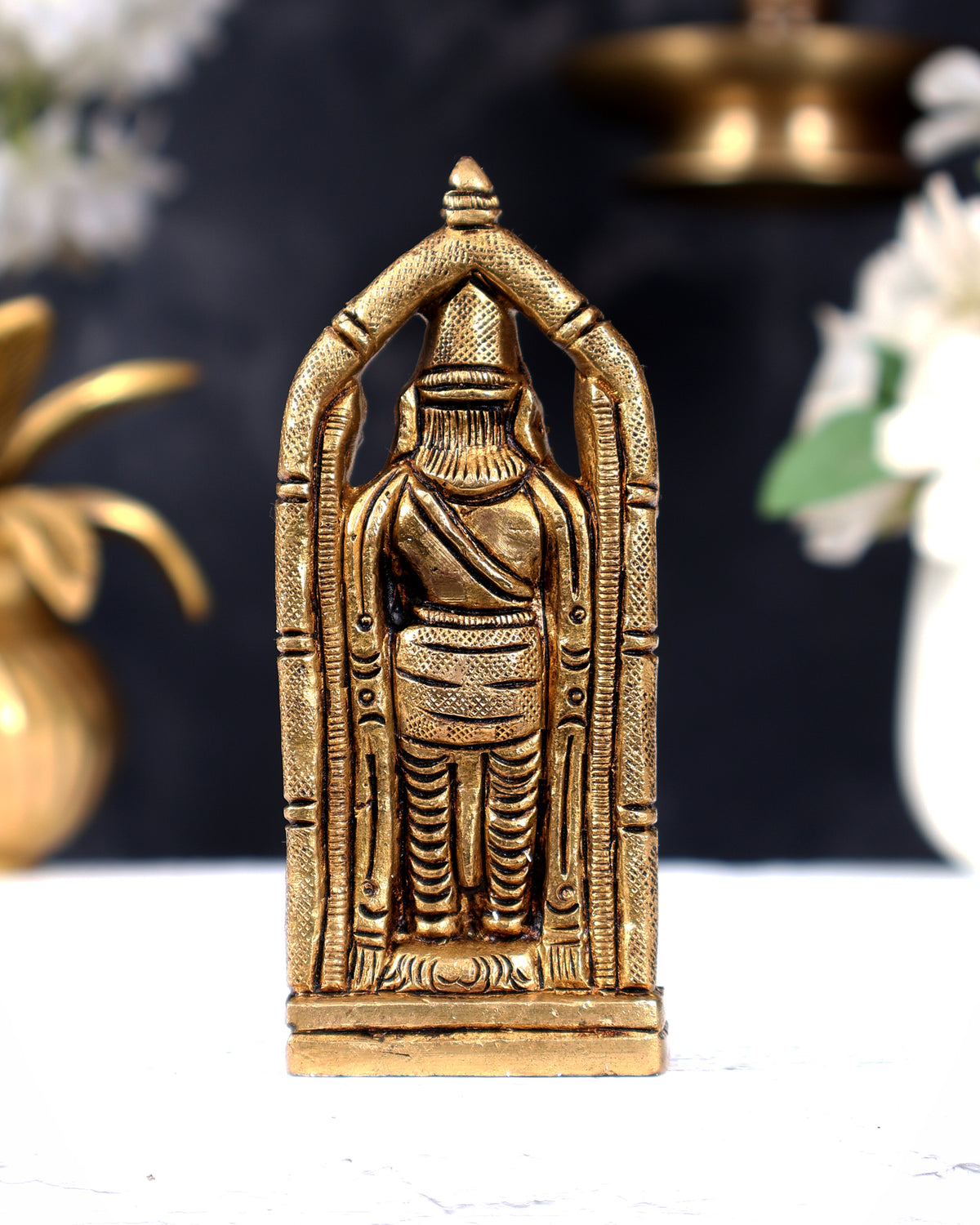 Solid Brass Tirupati Balaji Idol | Height 4 inch