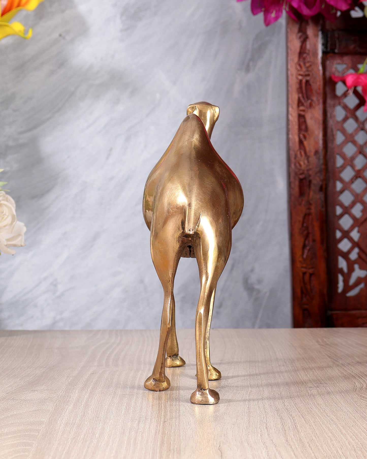 Brass Unique Camel Statue – Handcrafted Decorative Desert Animal Showpiece 8 inch