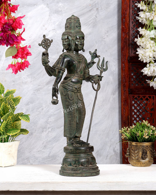 Bronze Standing Lord Brahma Statue 21.5 inch