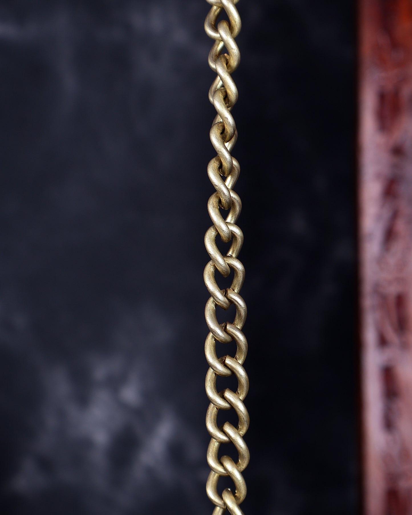 Premium Bronze Ashtalakshmi Hanging Lamp Diya Vilakku – Traditional Temple Deepam with Chain