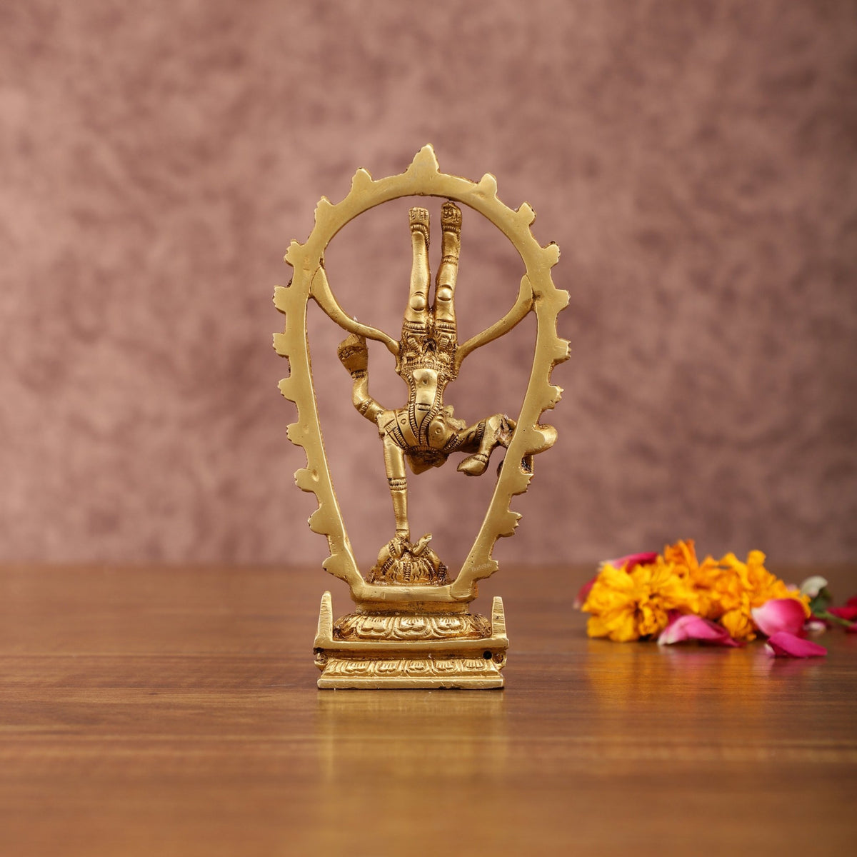 Unique Brass Shiva Tandav Statue – 6 Inch Height, 360 gm - Budhshiv.com