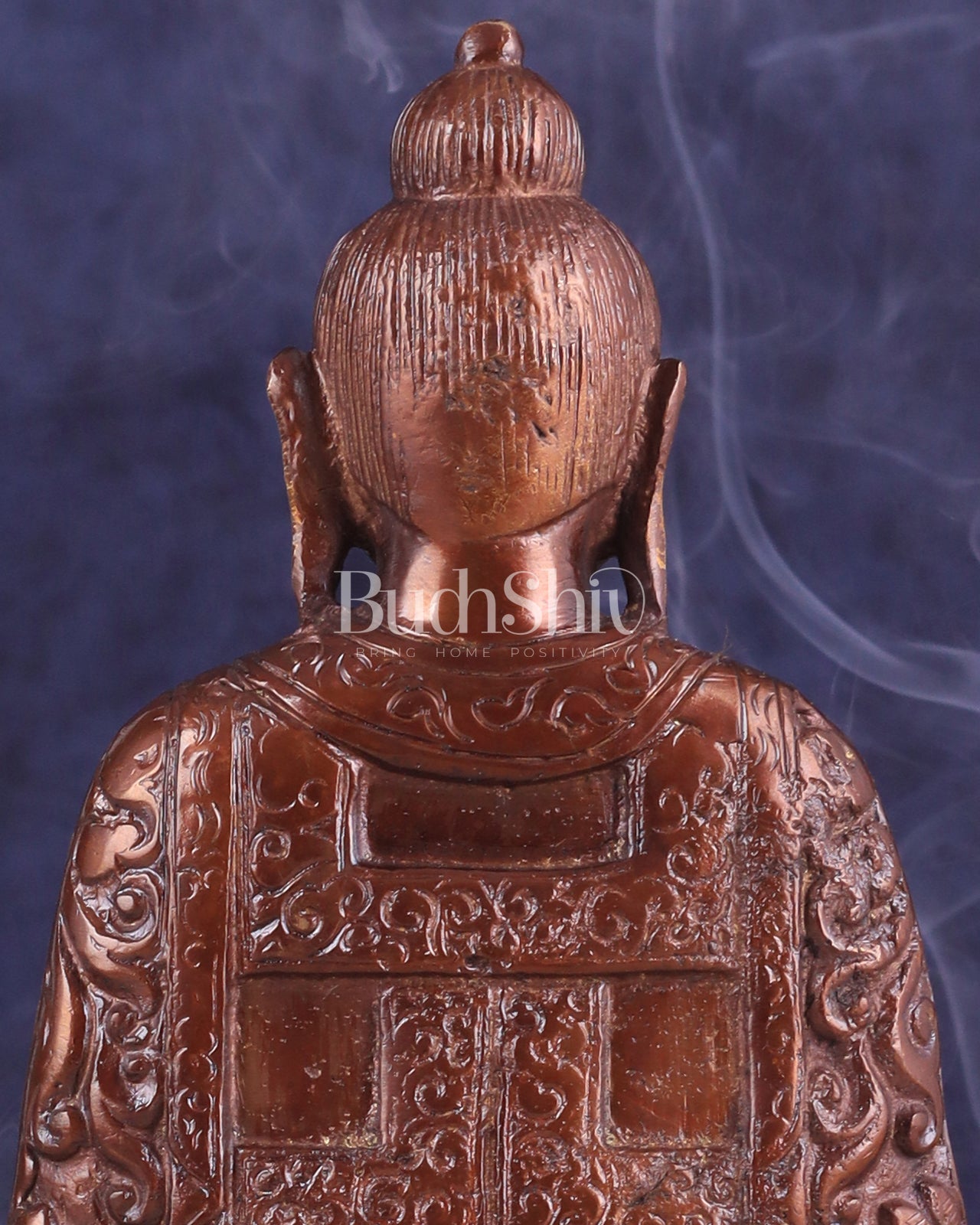 Unique Buddha in Deep Meditation Brass Statue | Premium Craftsmanship - Budhshiv.com