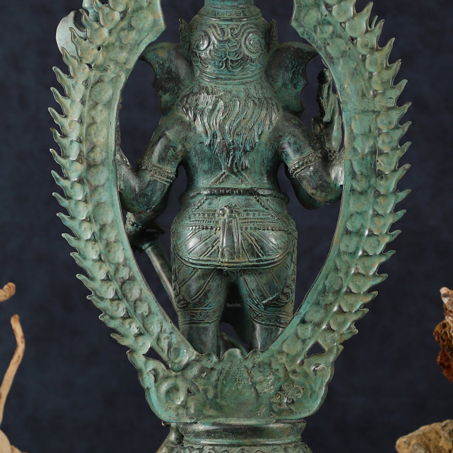 Vintage Balinese Bronze Standing Ganesha Statue – Lost Wax Casting | 18" Unique Handmade Craft - Budhshiv.com