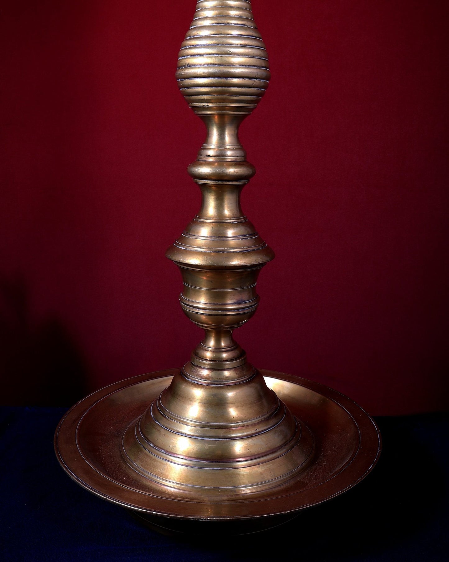 Vintage Brass Annam Pakshi Samai – Large Inauguration Oil Lamp 49.5 inch - Budhshiv.com
