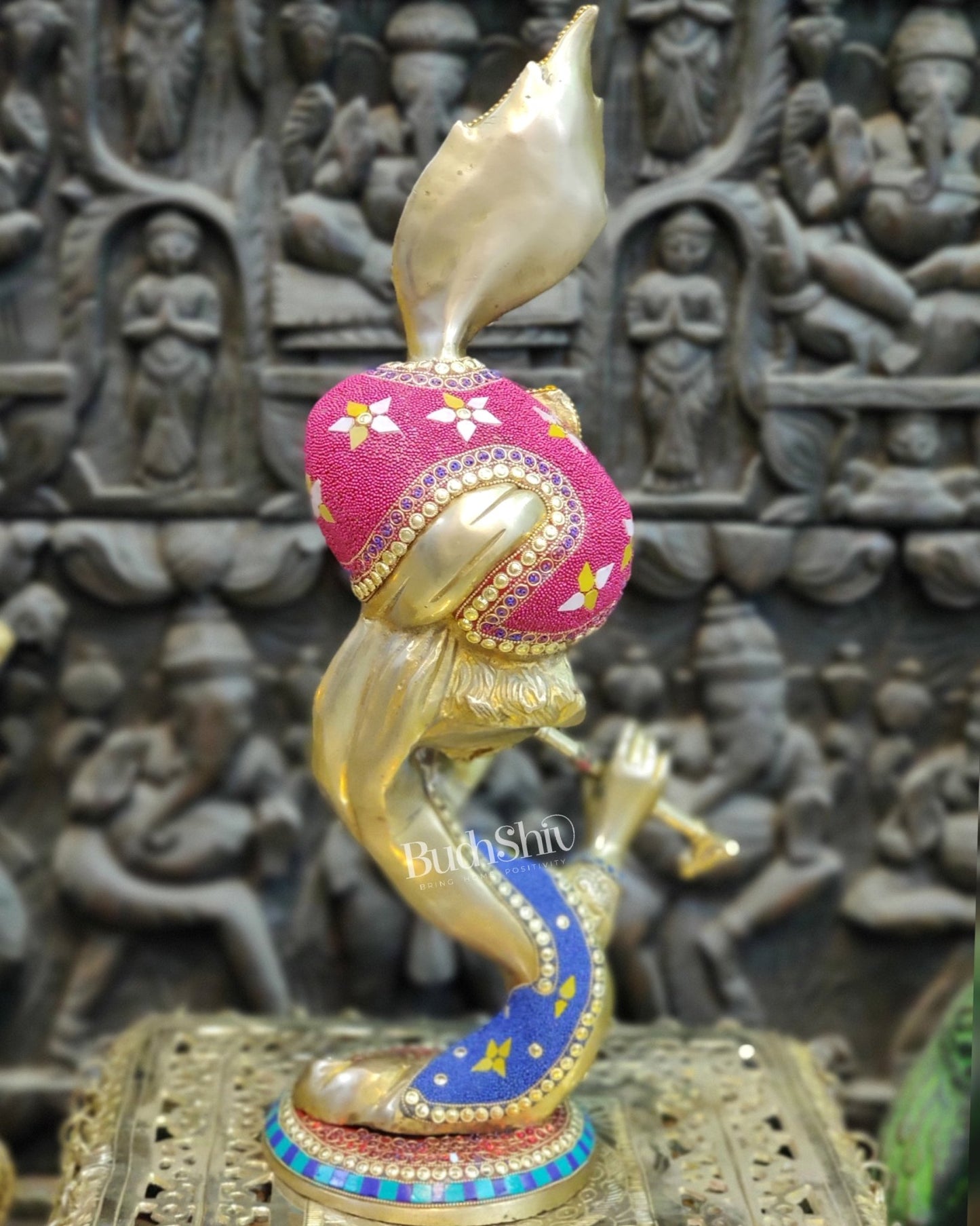 Beautiful Modern Aatma Krishna Brass Idol 20" | BudhShiv - Budhshiv.com