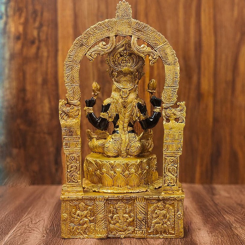 Brass Devi Lakshmi Goddess Padmavati Amman | Divine Hindu Goddess Statue 20" - Budhshiv.com