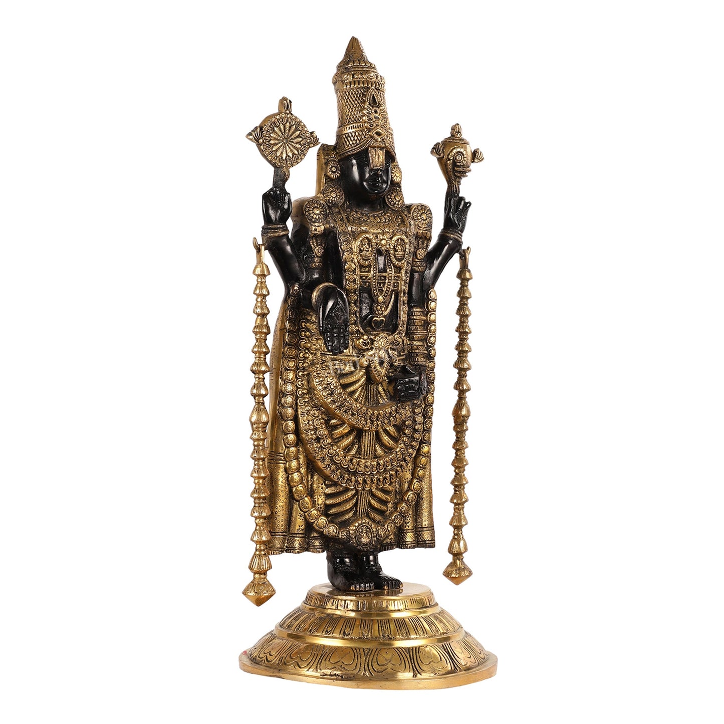 Brass Full Body Tirupati Balaji Statue - 24 Inch - Budhshiv.com