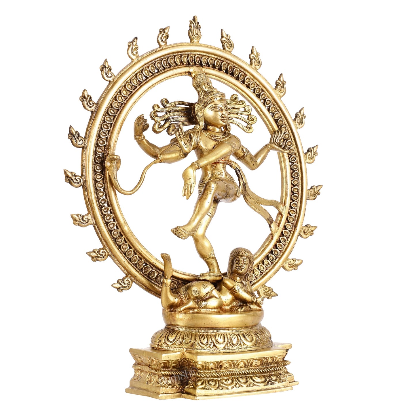 Brass Nataraja Sculpture - 18.5 Inch - Budhshiv.com