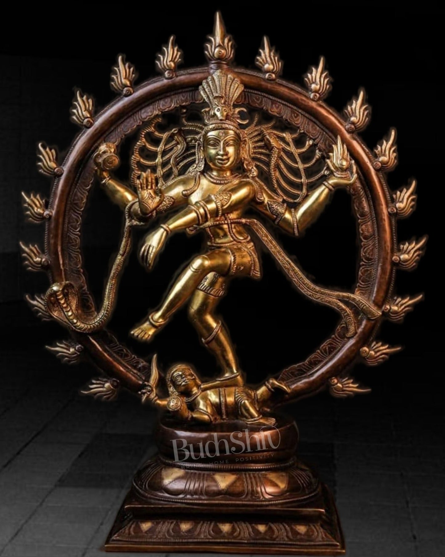 Brass Nataraja Superfine 24" - Budhshiv.com