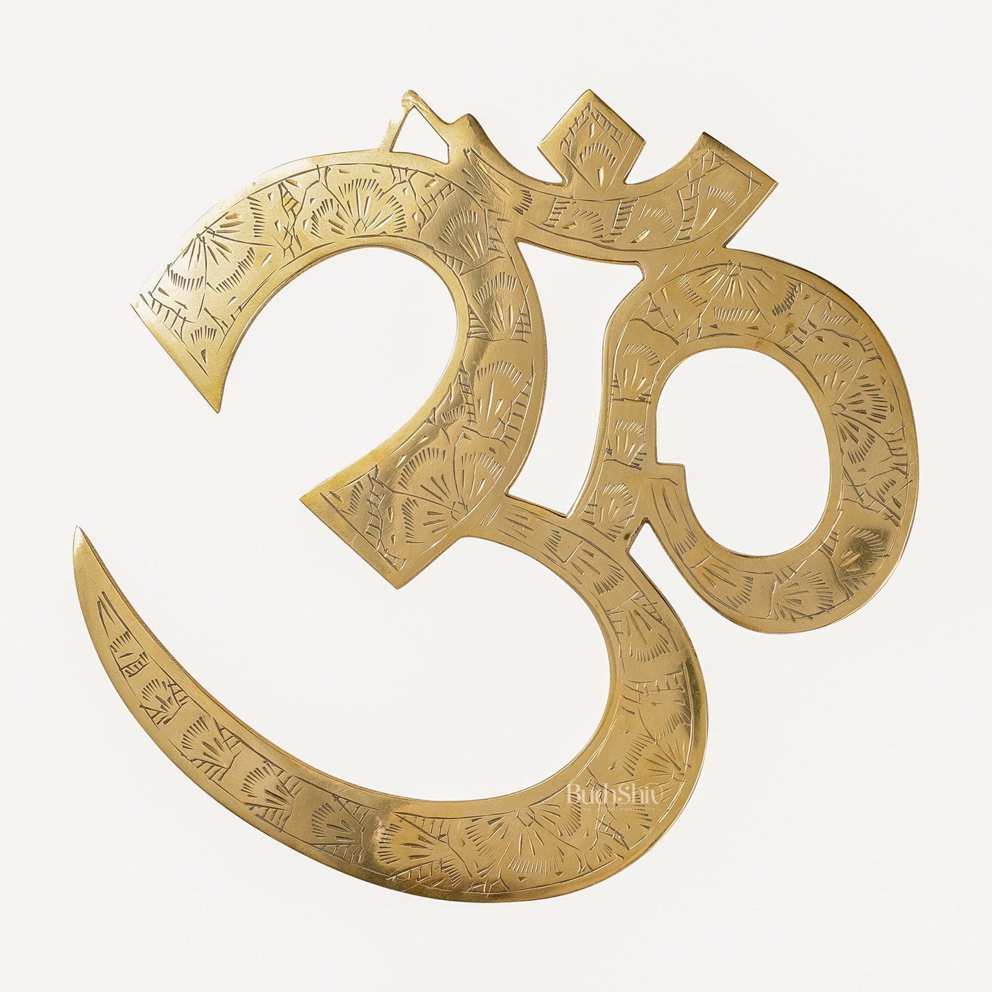 Brass Om Wall hanging 10" - Budhshiv.com