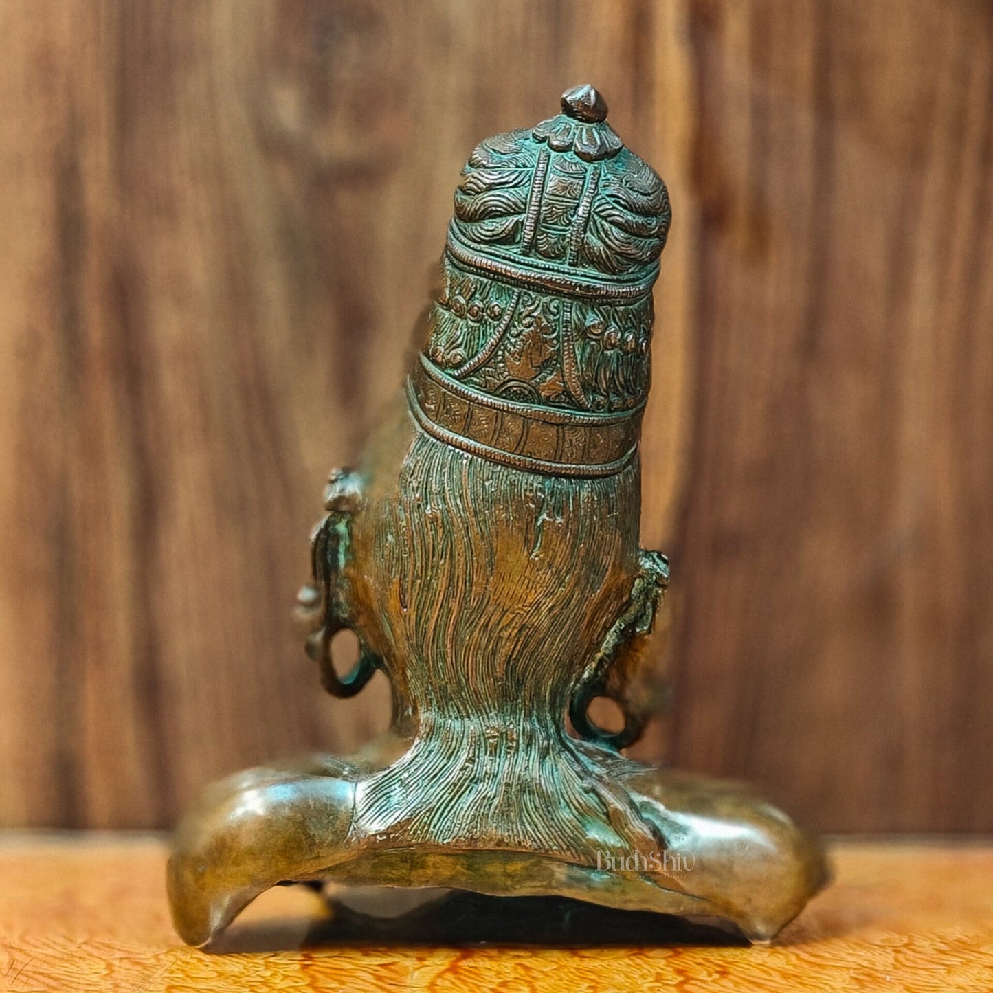 Brass Parvati Bust table accent 12" - Budhshiv.com