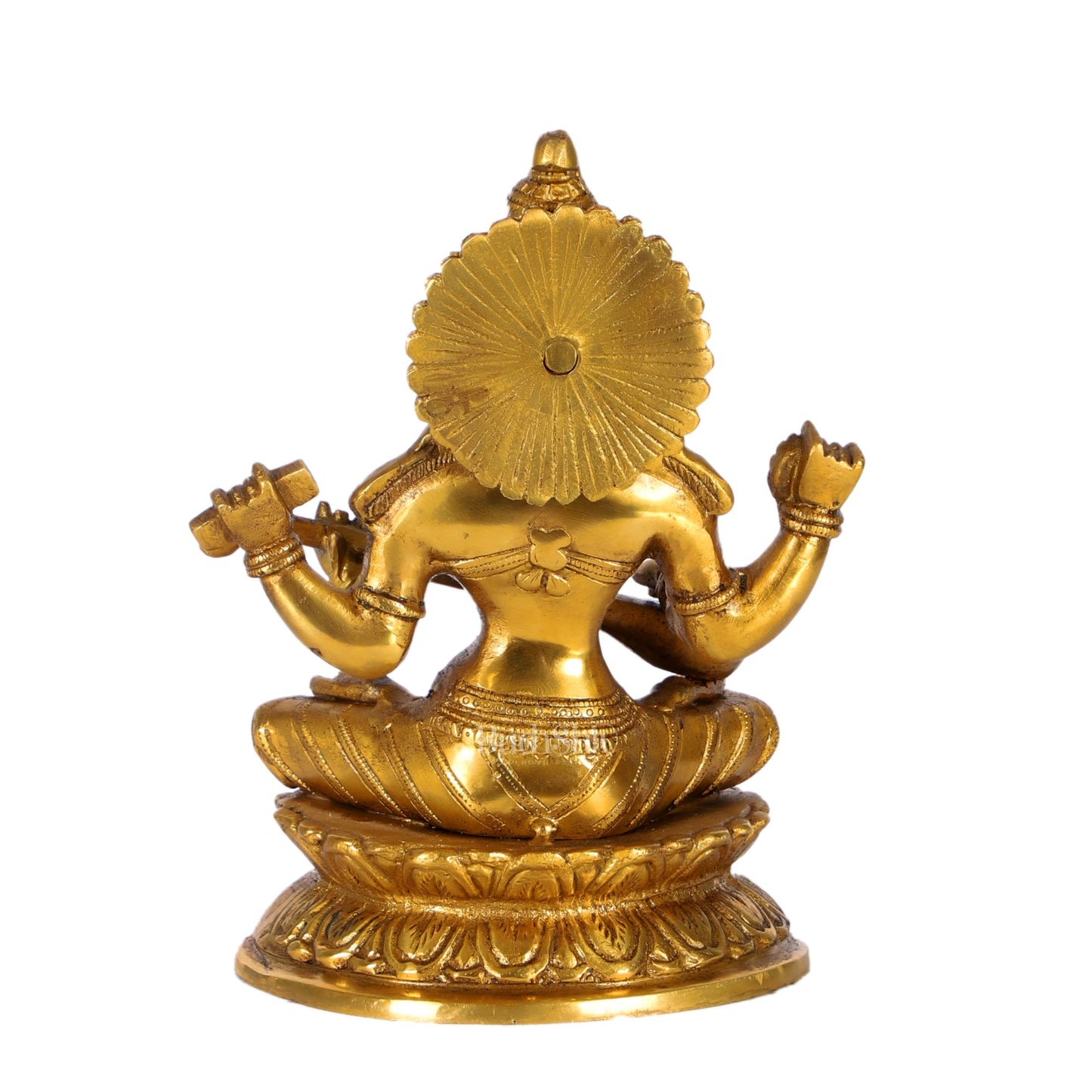 Brass Saraswati Statue 9" - Budhshiv.com