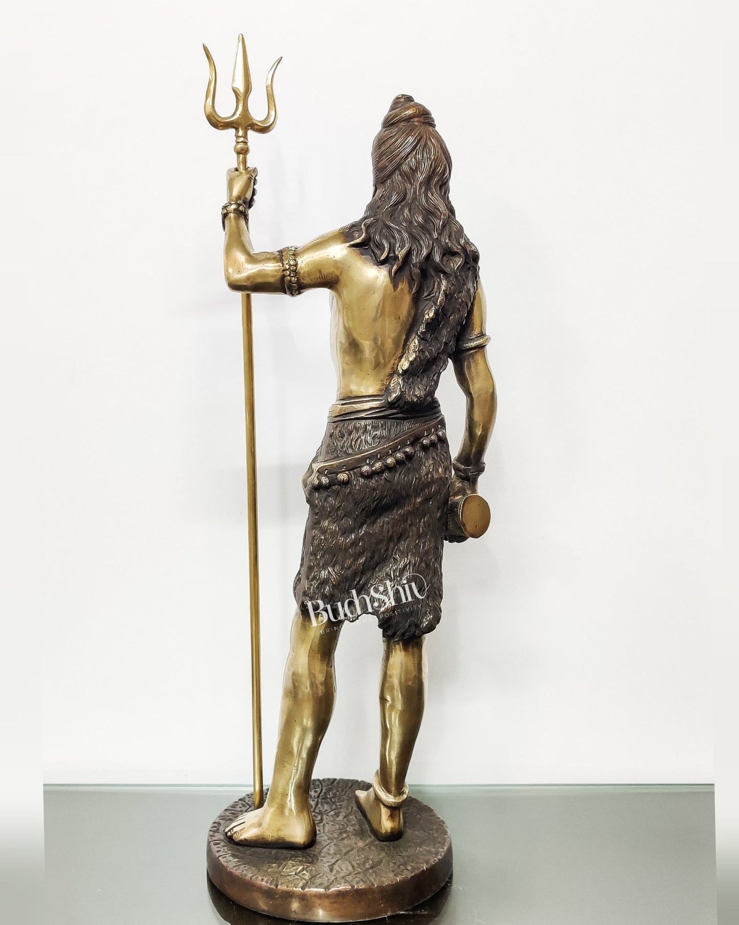 Brass Standing Shiva 23 inch - Budhshiv.com