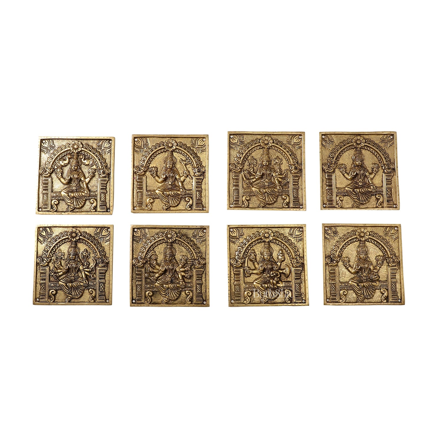Brass Superfine Ashtalakshmi Wall Hanging - Budhshiv.com