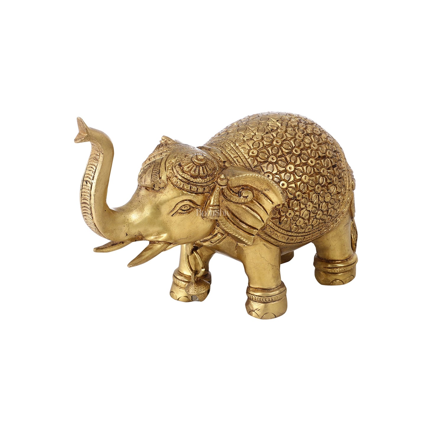 Brass Superfine Elephant Pair 6" - Budhshiv.com