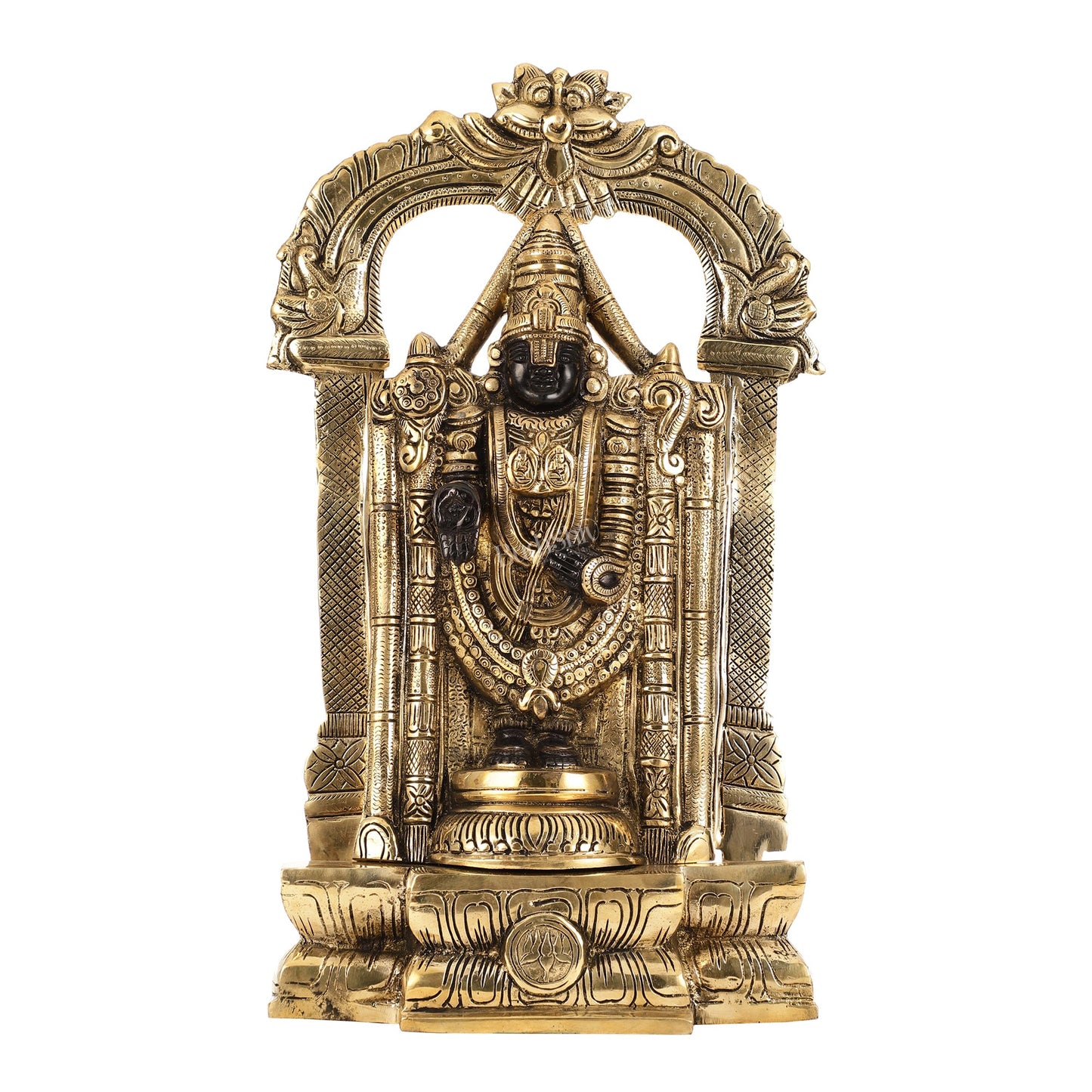 Brass Tirupati Balaji Lord Venkateshwara Swamy idol 20 inch - Budhshiv.com