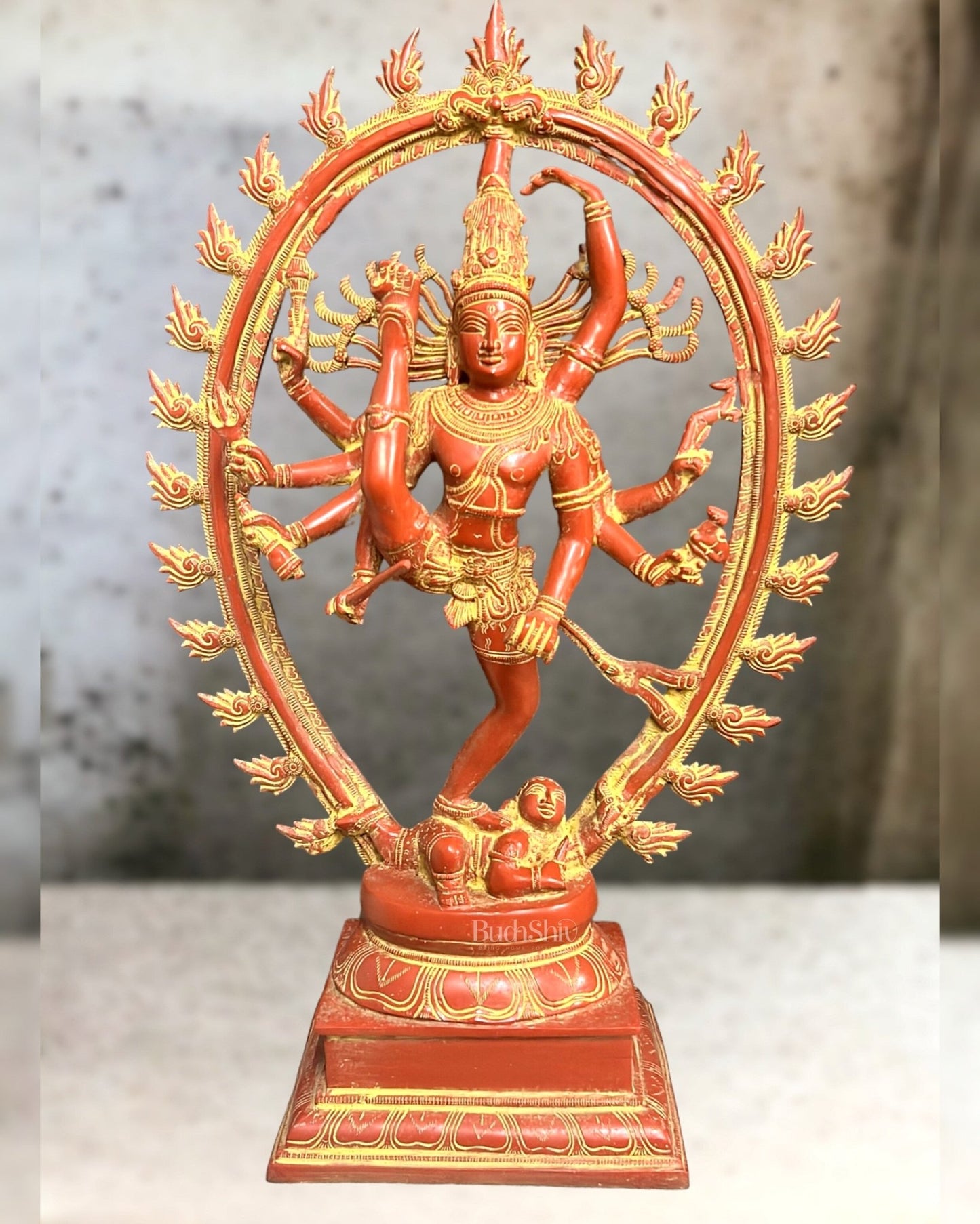 Brass Urdhava Tandava Nataraja Statue 24 inch - Budhshiv.com